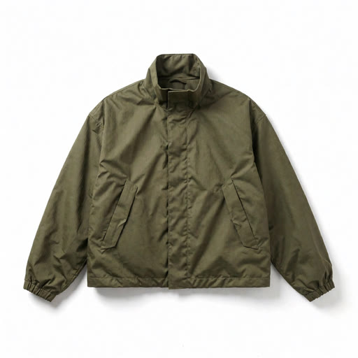 オリーブのシェルジャケット